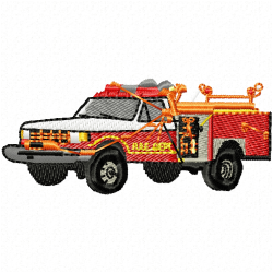 Fire Truck Embroidery Design 2 Fire Truck Embroidery Design 2